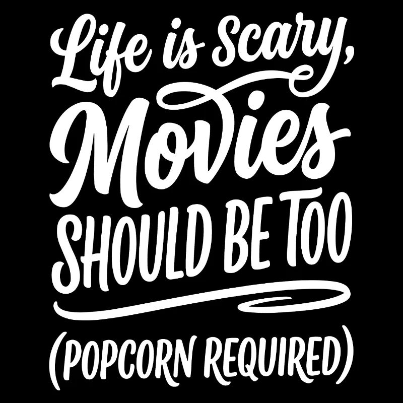 La vie, c’est des films d’horreur effrayants Popcorn