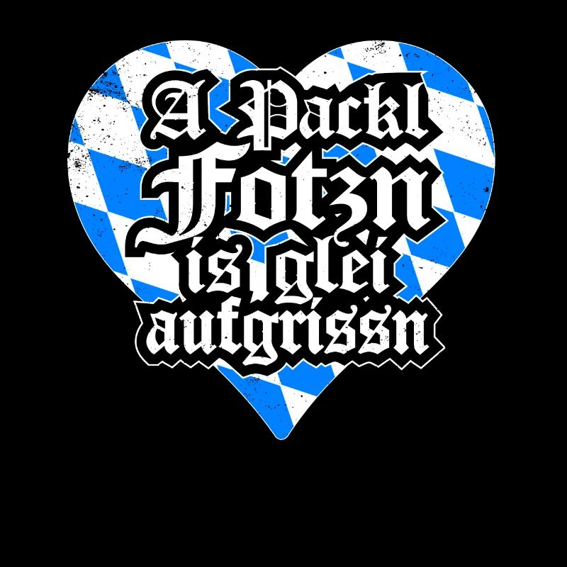 A Packl Gift Dialect Bavaria Funny Heart