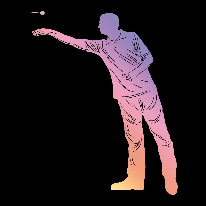 Silhouette de fléchettes