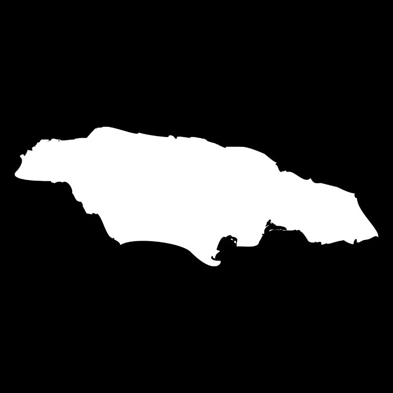 Jamaica map flag