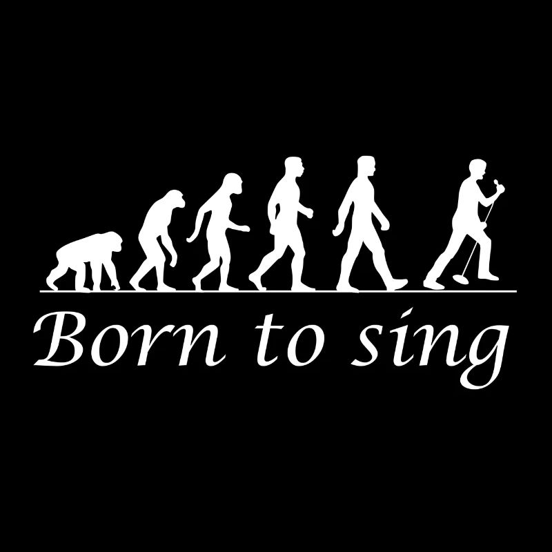 Evolution Singer Born To Sing Karaoke Gift