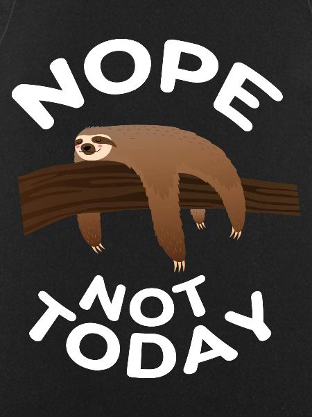 Nope Not Today - sloth