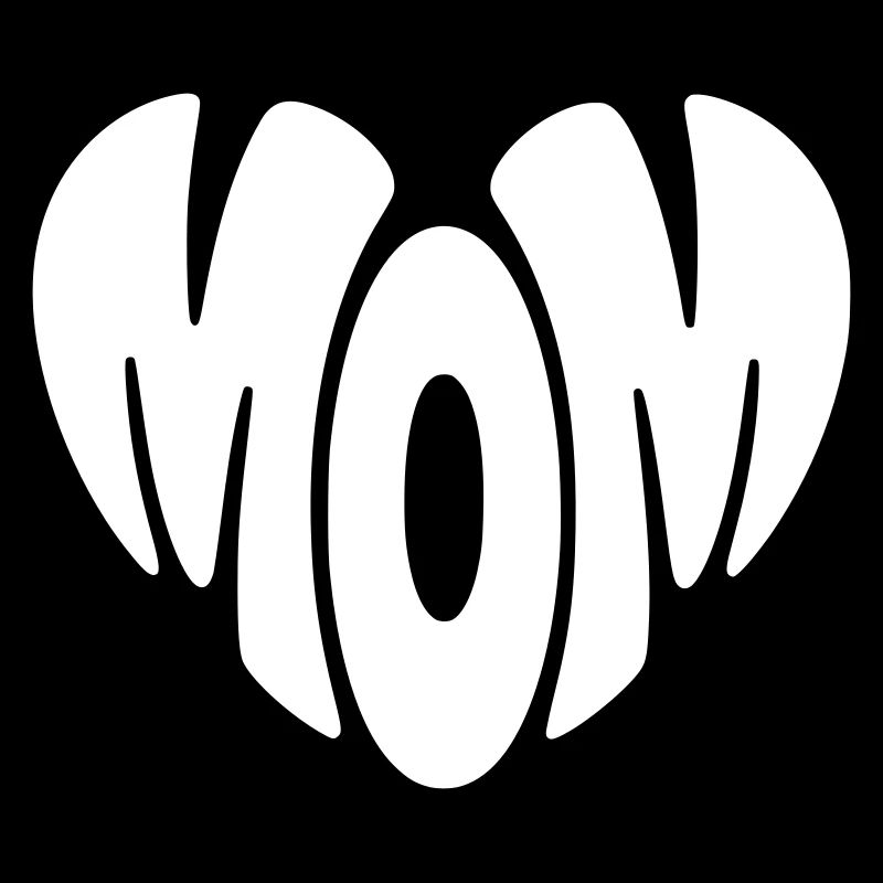Mom Herz Form Mama Herzform Muttertag Geschenk