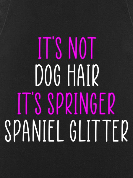 Springer spaniel glitter