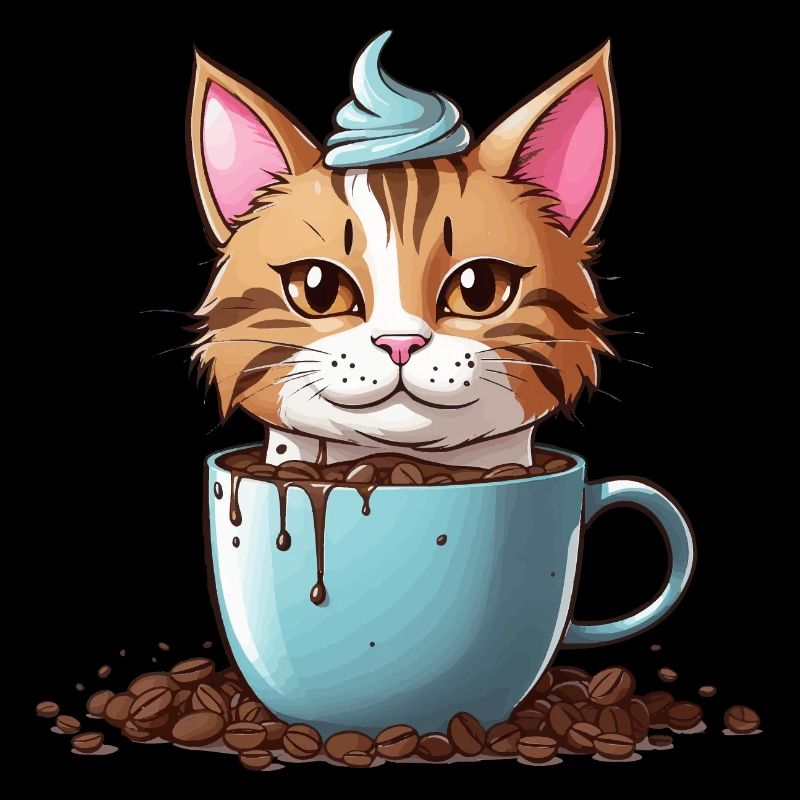 LES CHATS AIMENT LE CHAT DE CAFÉ