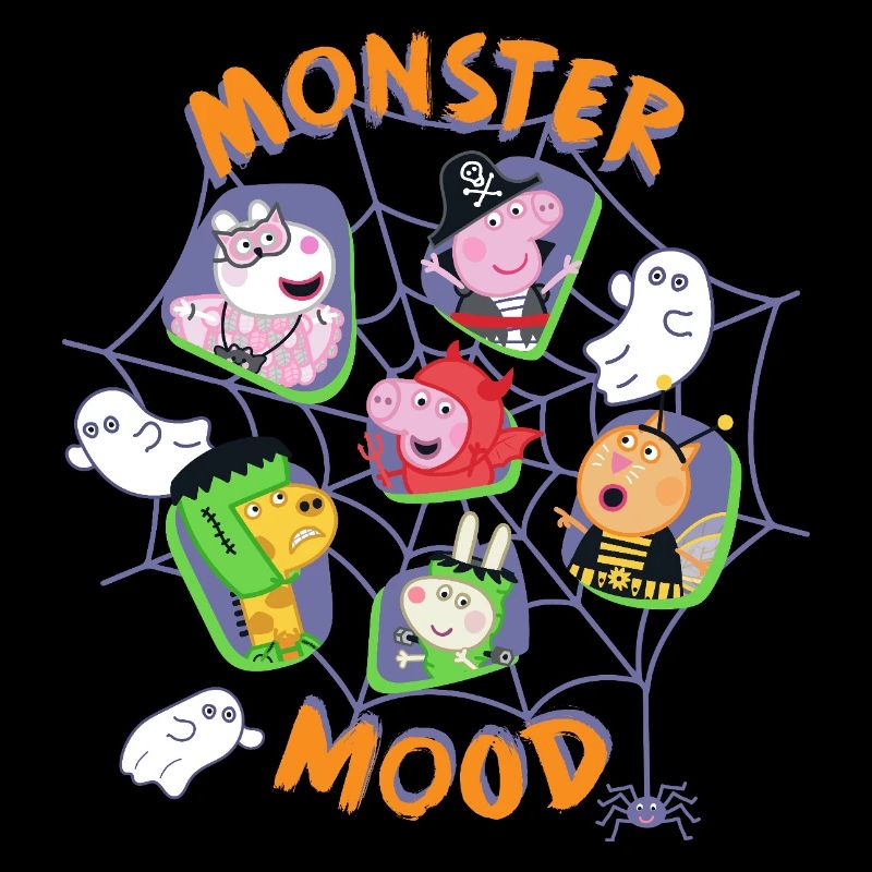 Peppa Pig Design Monster Mood Spider Web Halloween