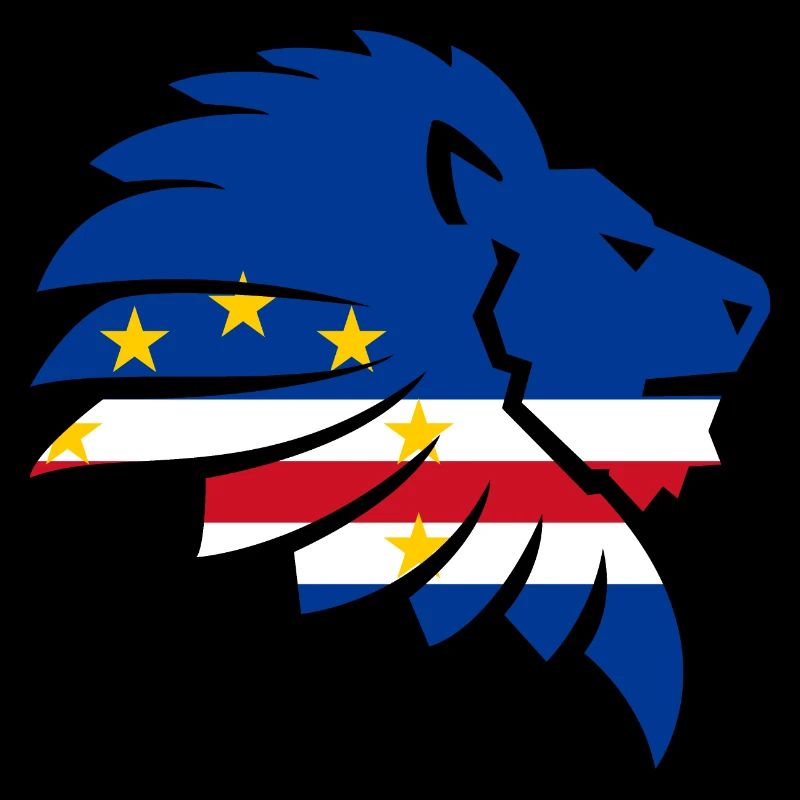 Drapeau du Cap Vert Afrique Lion Cabo Verde Cadeau