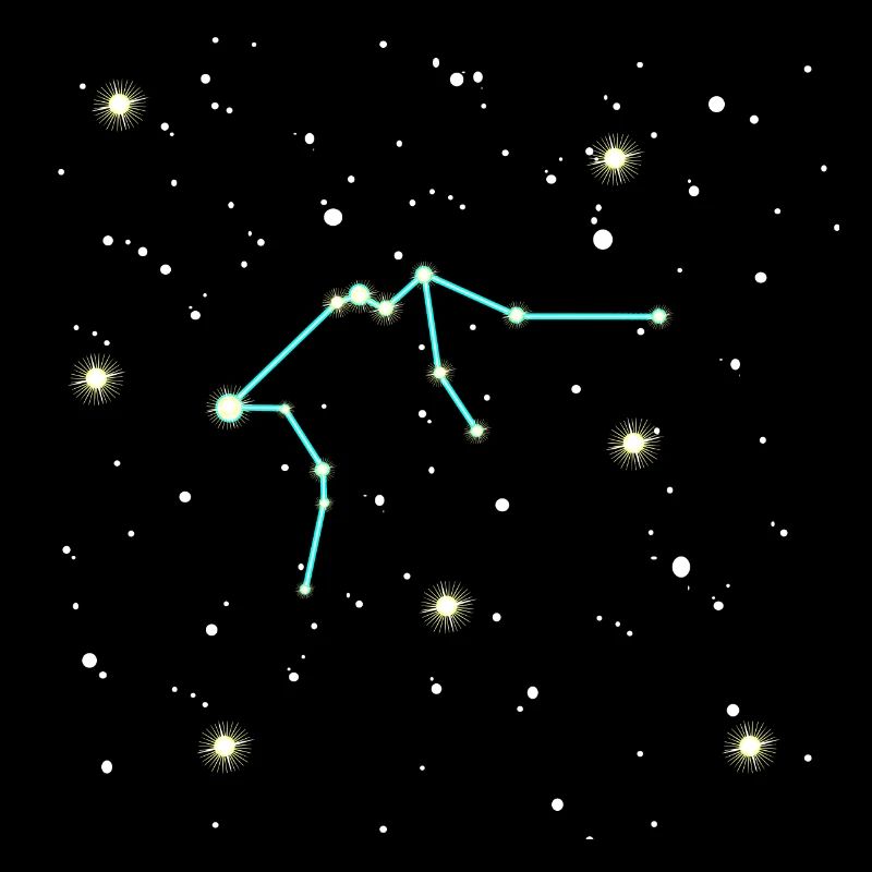 Conception de l'espace du signe du zodiaque Verseau