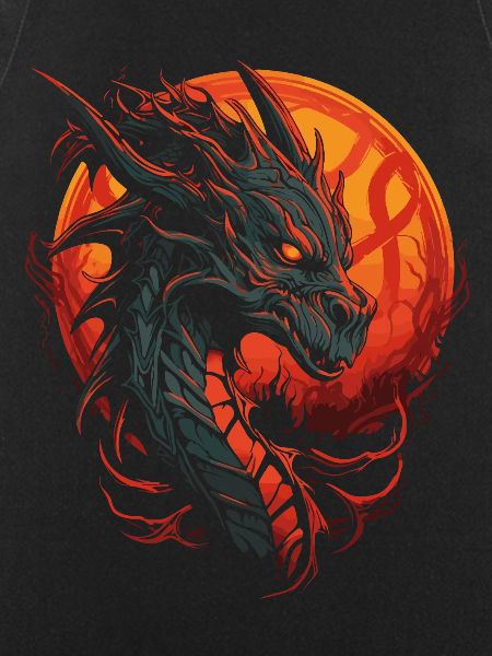 Fire dragon mythological creature