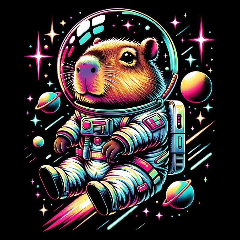 Capybaras Mignon Capybara Astronaute