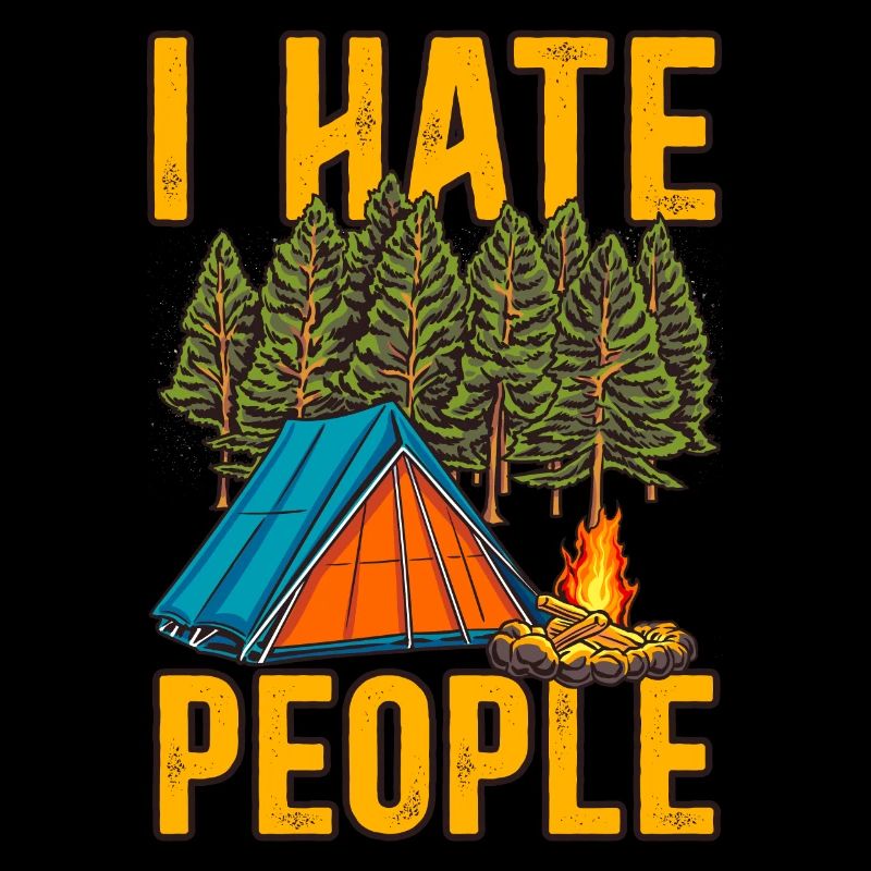 I hate people camping