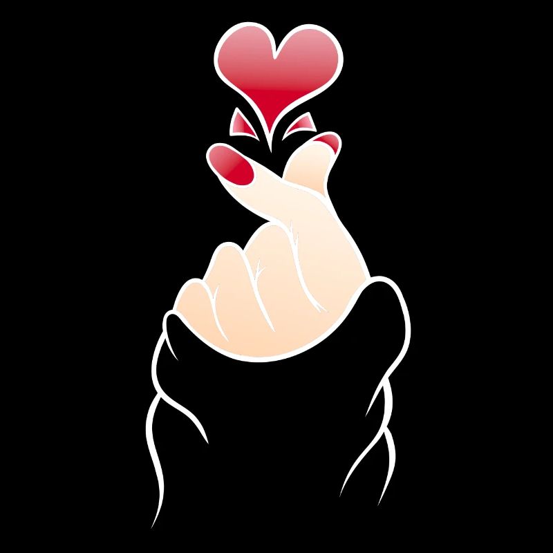Finger Herz schnipsen K Pop