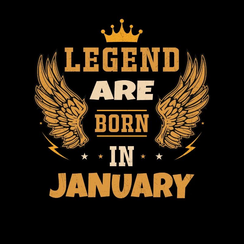 Die im Januar geborene Legende Geburtstagsgeschenk