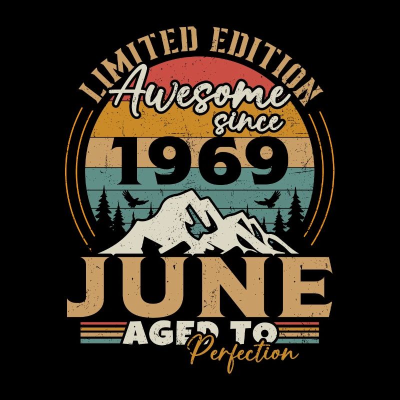 Vintage Retro Juni 1969 Geburtstagsgeschenk