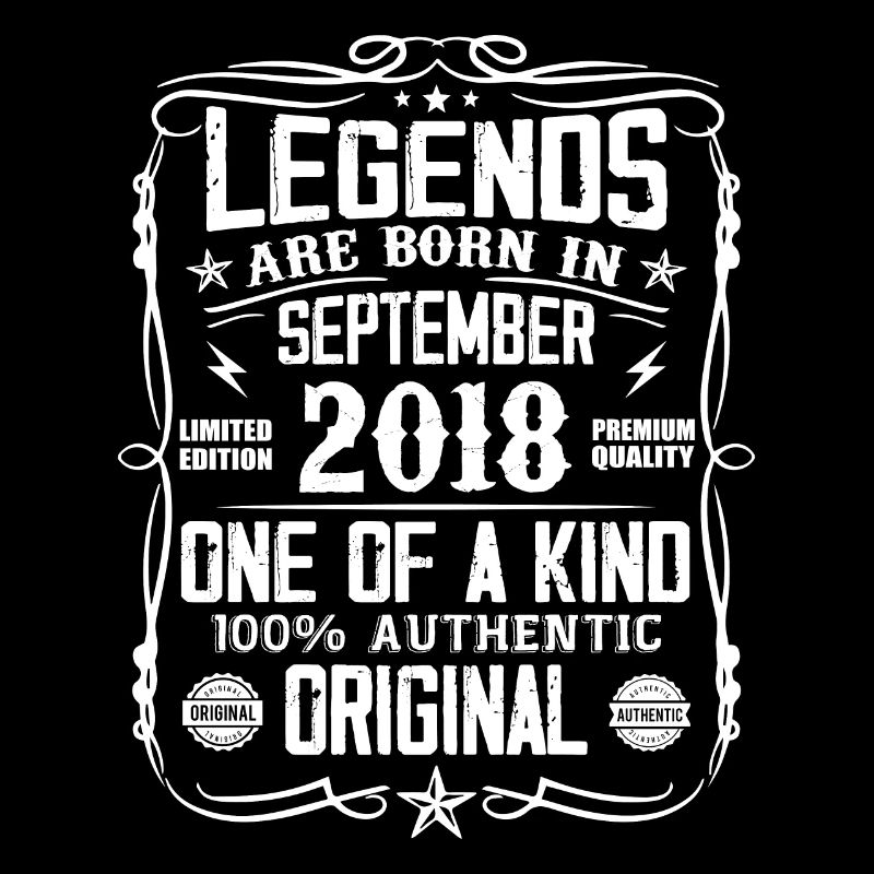 September 2018 Vintage Retro Geburtstagsgeschenk