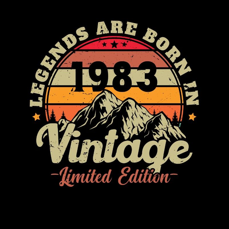 Die Legenden wurden 1983 geboren Vintage-Geschenk