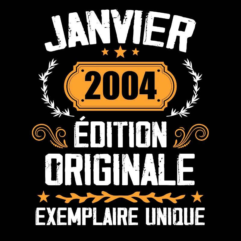 Anniversaire Cadeau Millésime Janvier 2004 - 2004