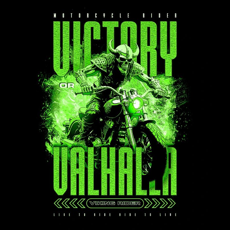 Motorrad Nordische Wikinger Sieg Oder Walhalla