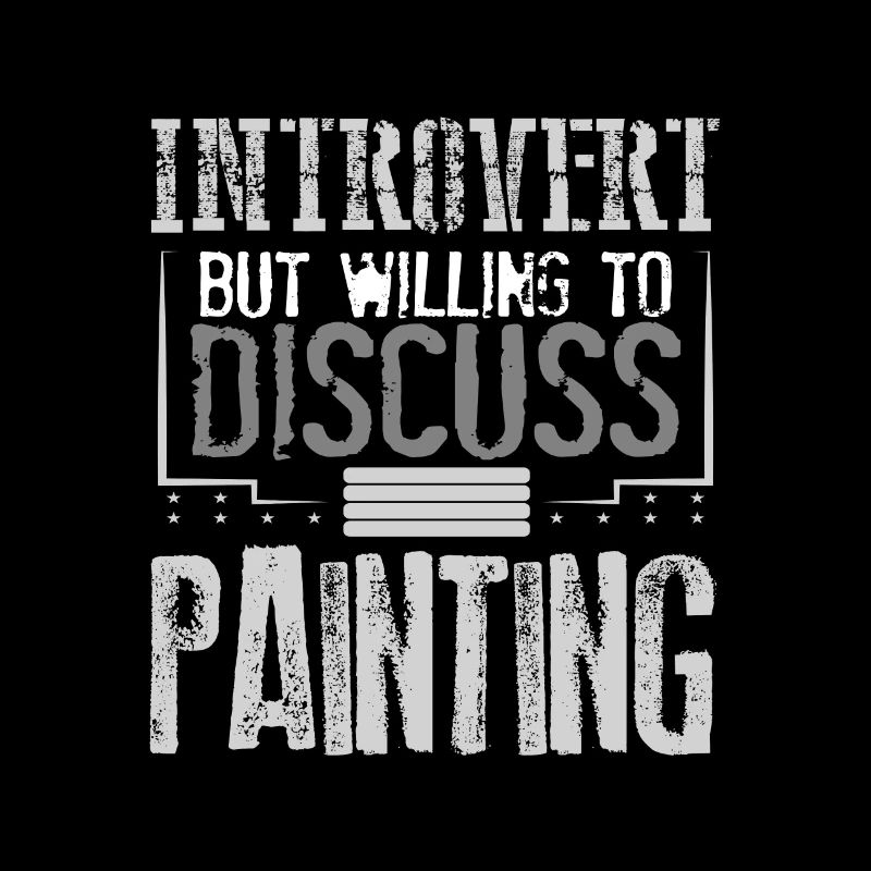 Maler Geschenk introvertiert bereit zu diskutieren