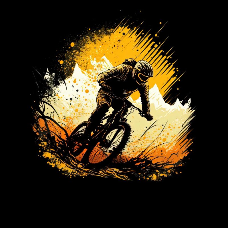 Conception cool de descente de VTT pour les fans de VTT