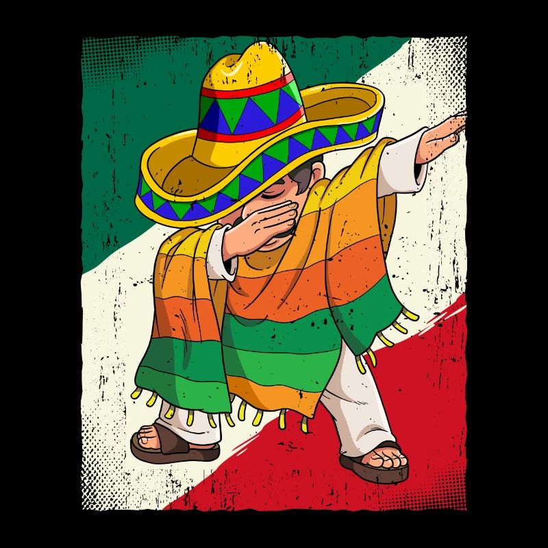 Dabbing Mexican Man Cinco De Mayo