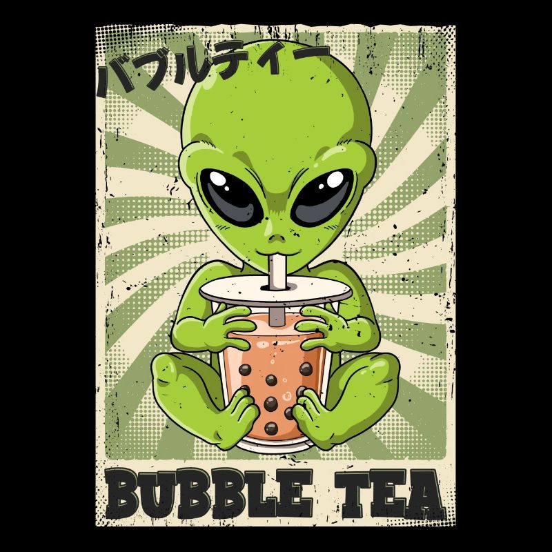 Boba Tea Alien Bubble Tea