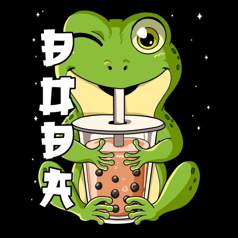 Boba Tea Frosch Bubble Tea