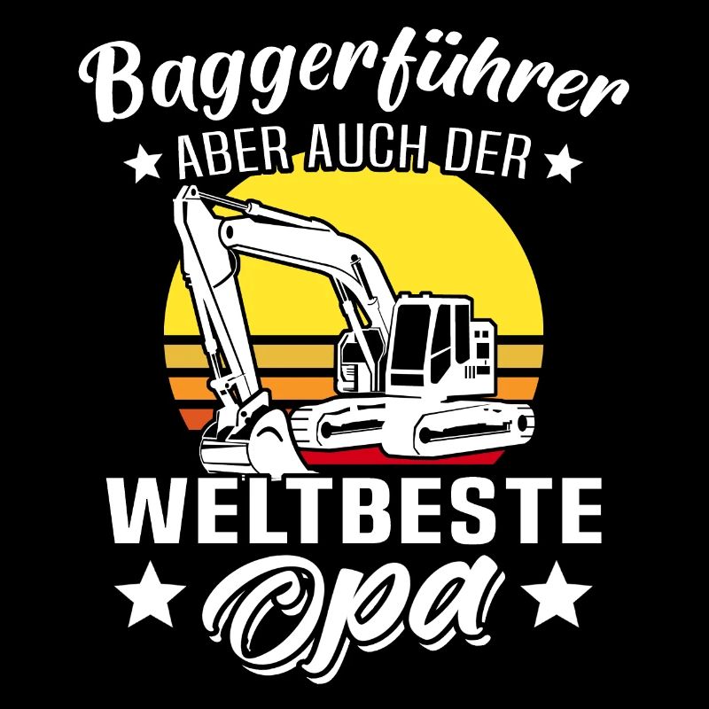 Baggerfahrer Opa Baggerführer