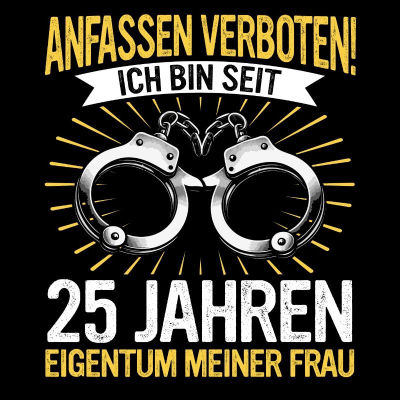 25 Hochzeitstag Jahrestag Ehemann Ehefrau