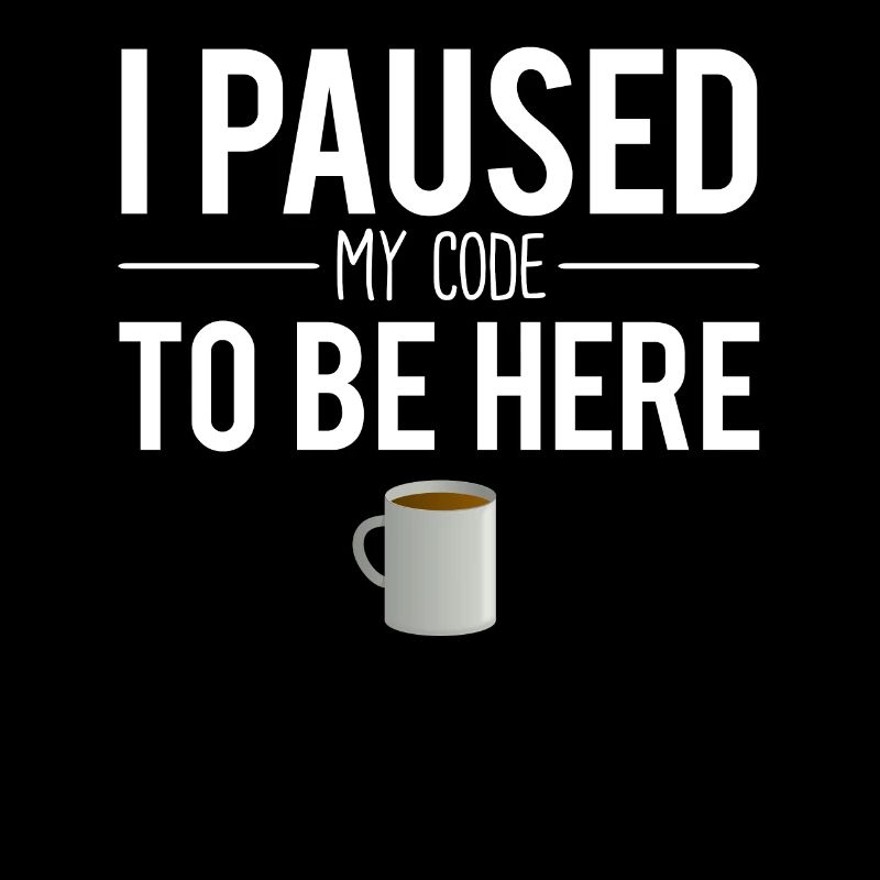 I paused my code to be here software engineer