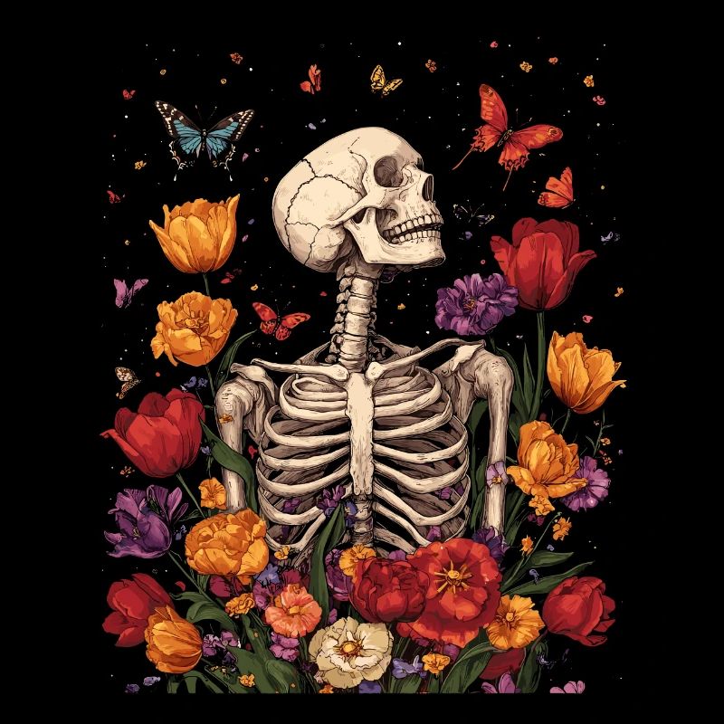 Skelett Blumen
