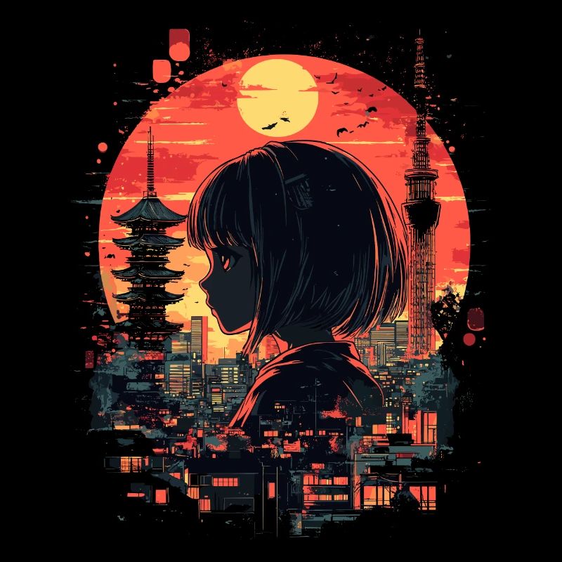 Fille d’Anime Japon