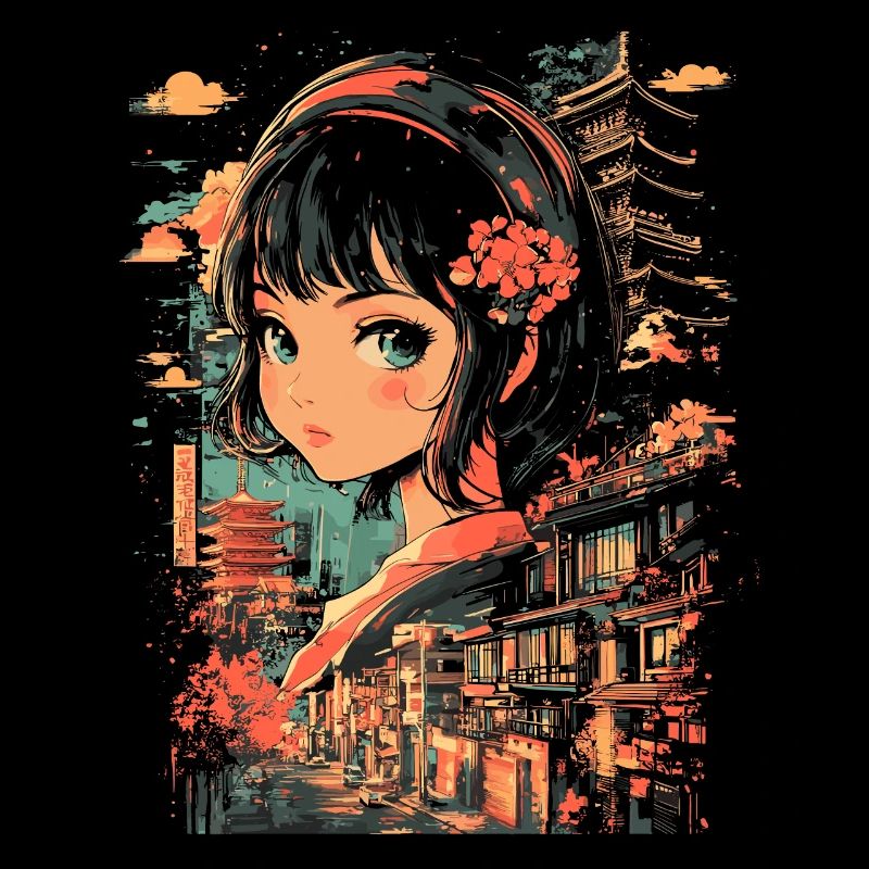 Fille d’Anime Japon