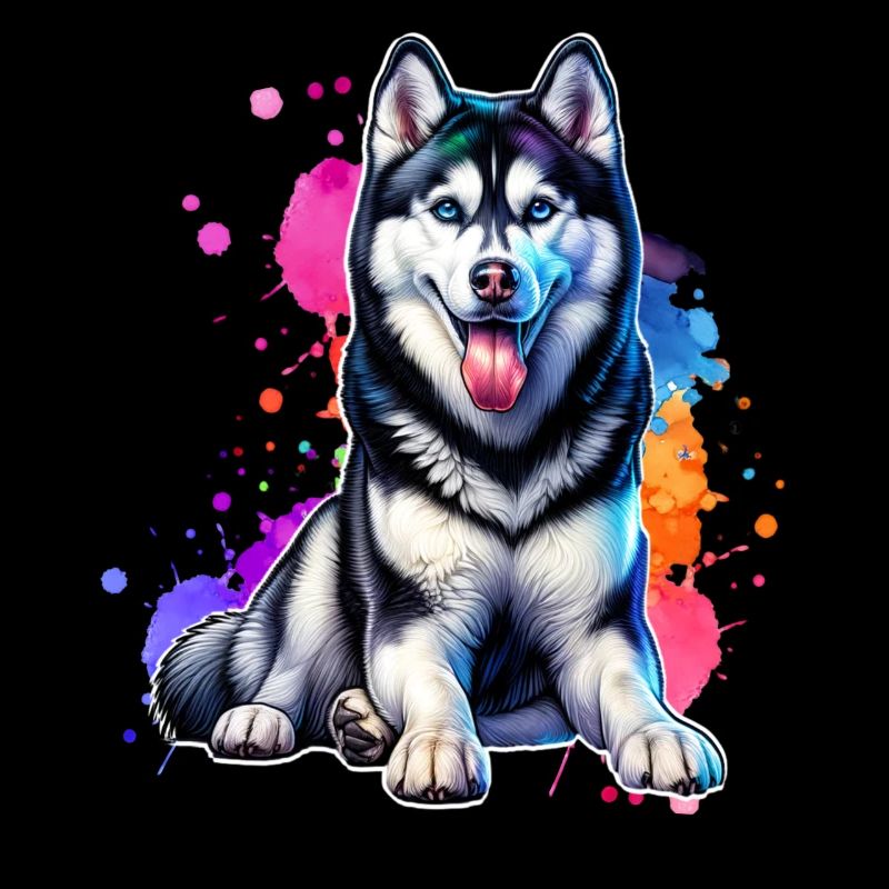 Schlittenhund Geschenk Husky