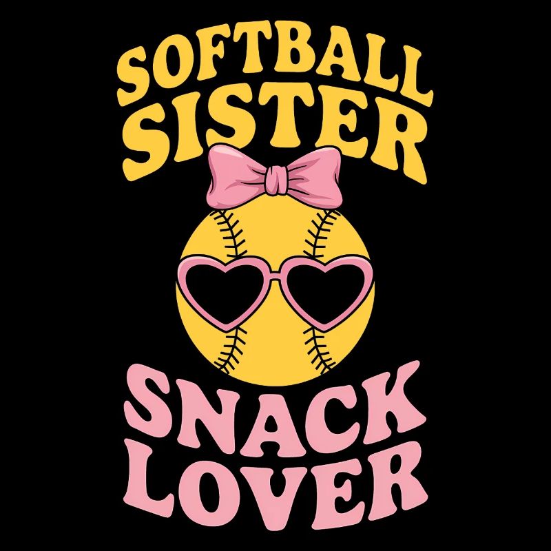 Softball Saying Sister Funny Softball Gift