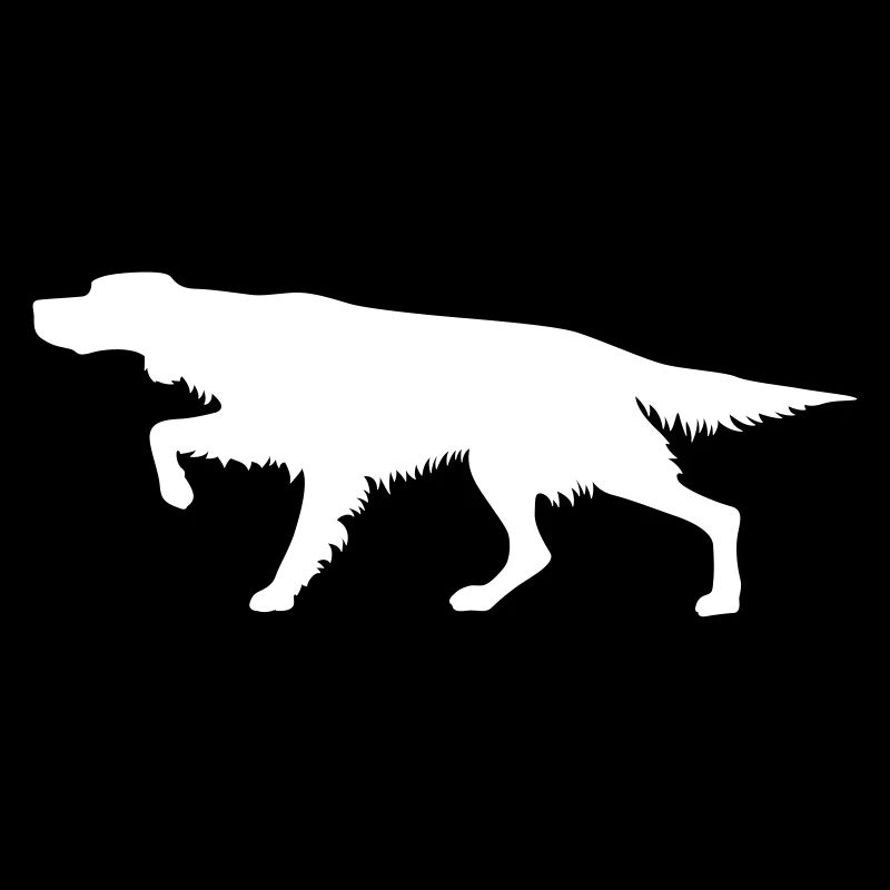 Irish Setter - On Point - Silhouette