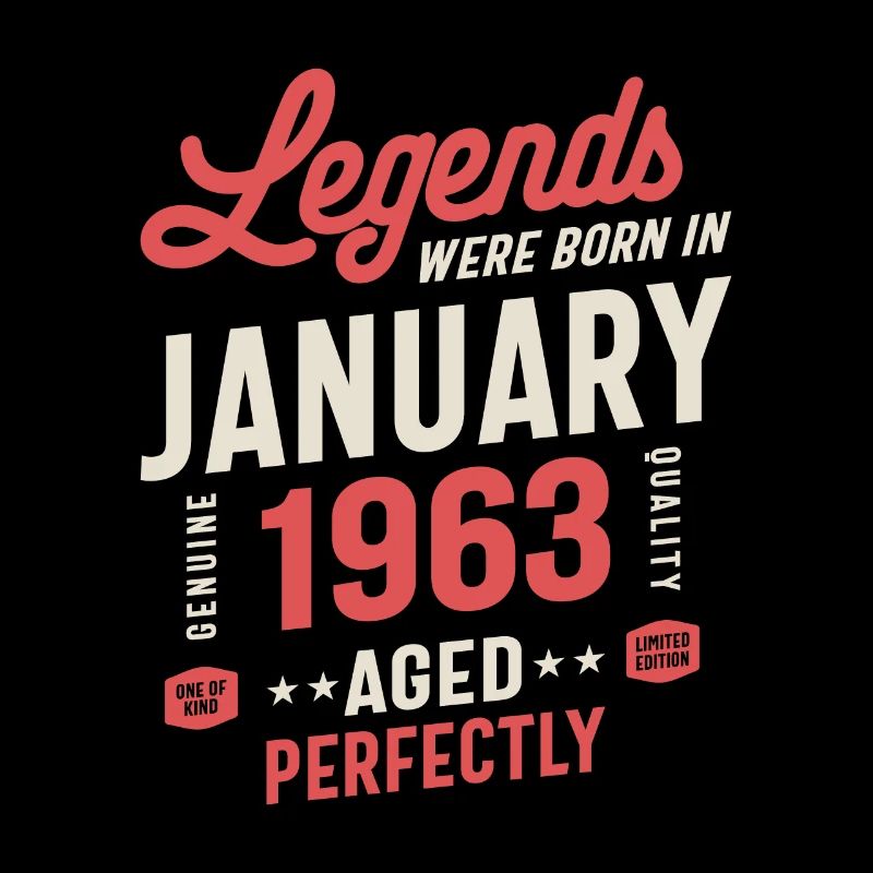 Legenden wurden im Januar 1963 Geburtstagsgeschenk geboren