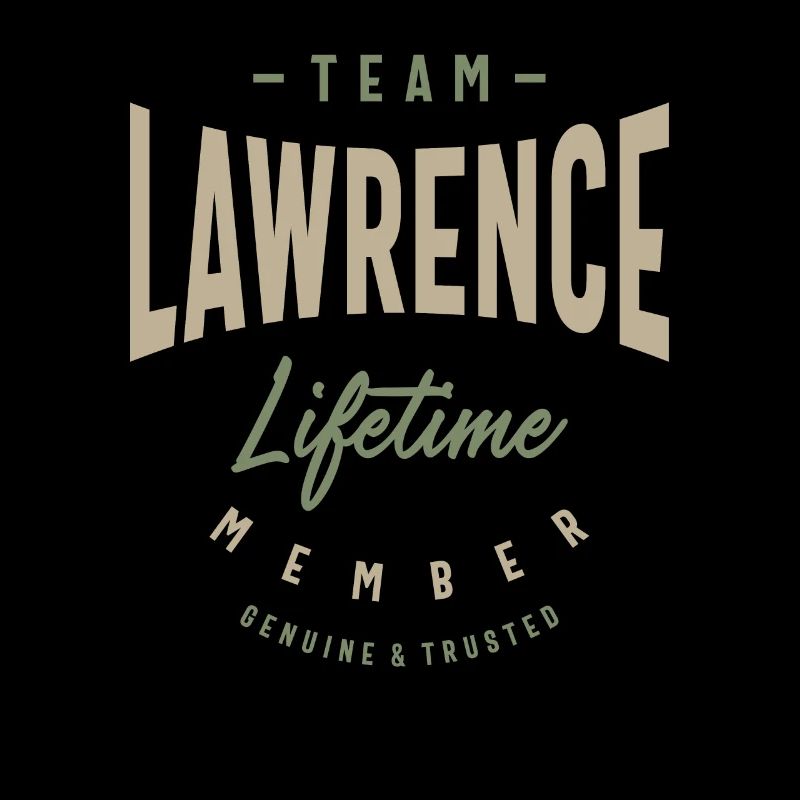 Team Lawrence Lifetime Member Personalized Name