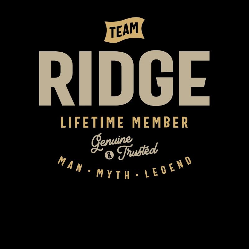 Team Ridge Lifetime Member Personalized Name