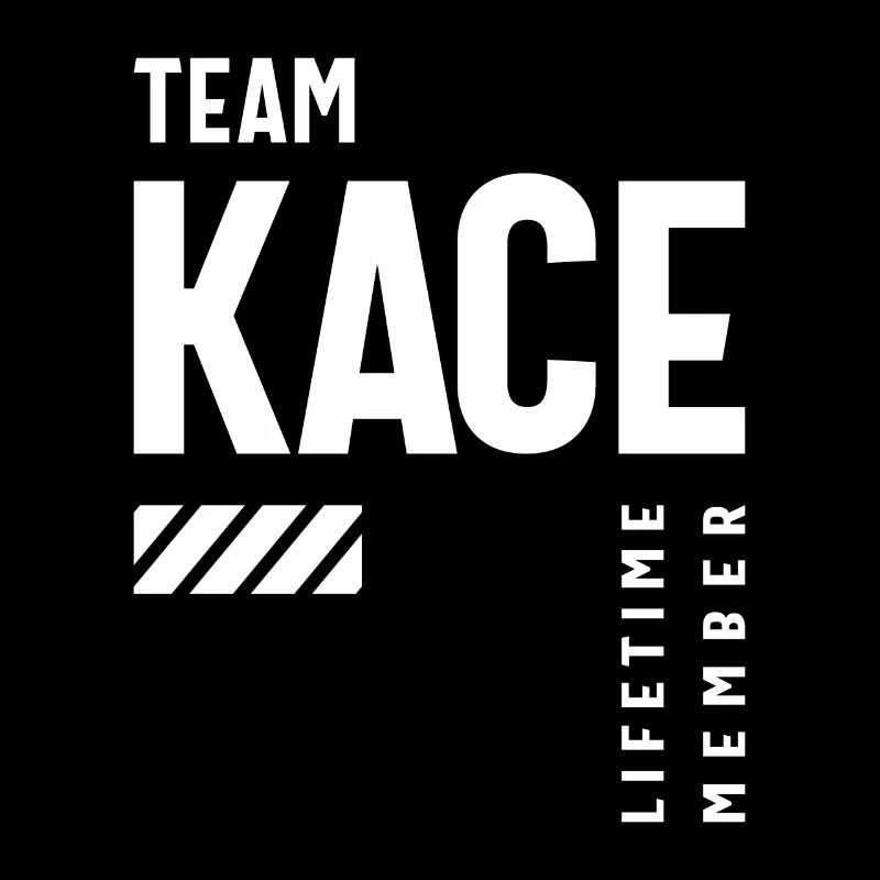 Team Kace Lebenslanges Mitglied Personalisierter Name