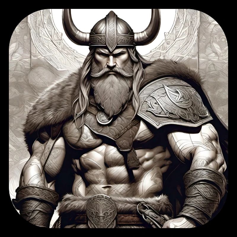 Fier guerrier viking germanique