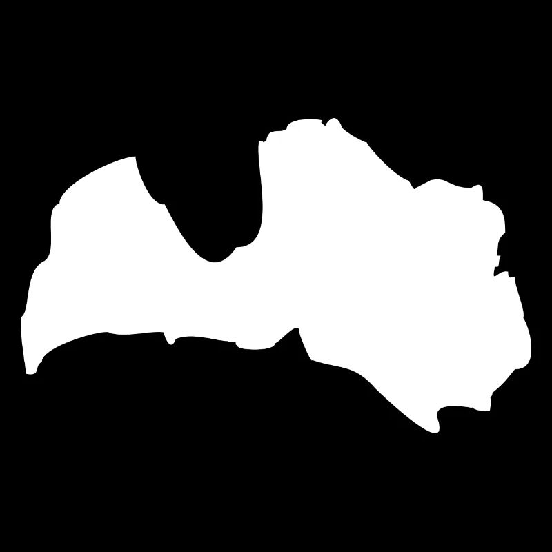 Latvia map flag