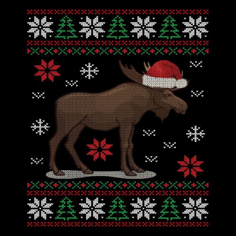 Merry Christmoose Weihnachten Elch Geschenk Hirsch