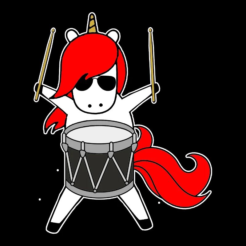 Drummer Einhorn - Einhorn liebt Schlagzeug
