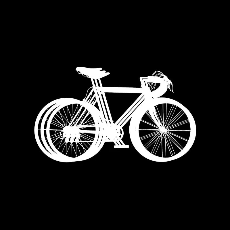 Vélo De Route Noir Style Blanc