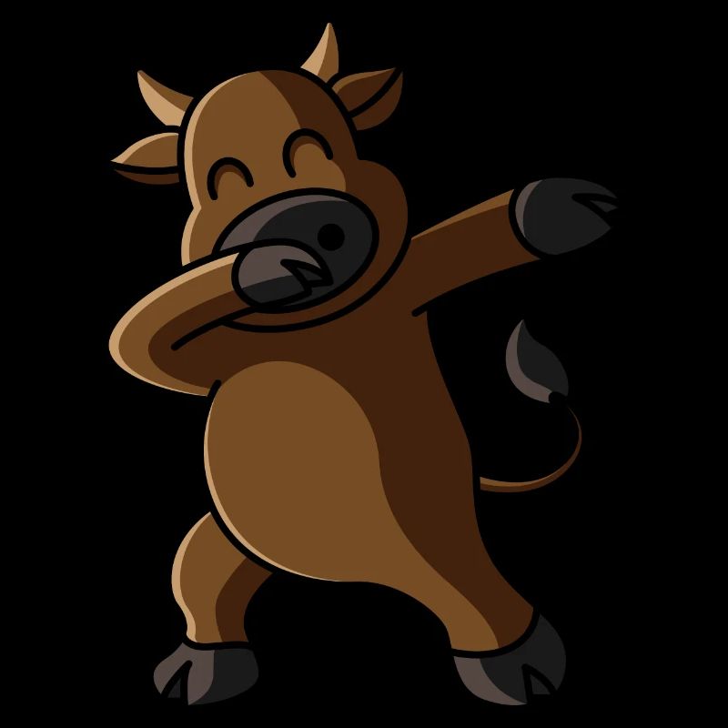 Kuh Dab, geschenk dabben dabbing stier tierisch