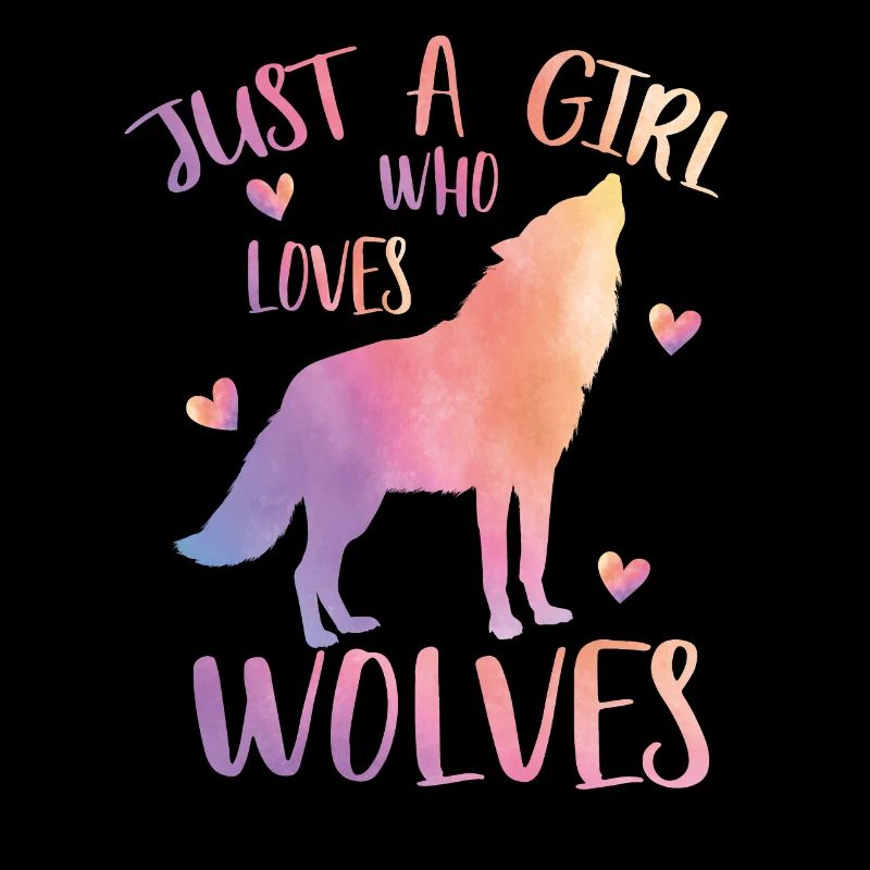 Nur ein Mädchen, das Wölfe liebt
