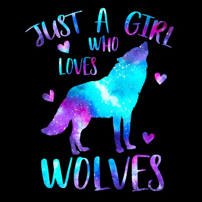 Nur ein Mädchen, das Wölfe Liebt Galaxy