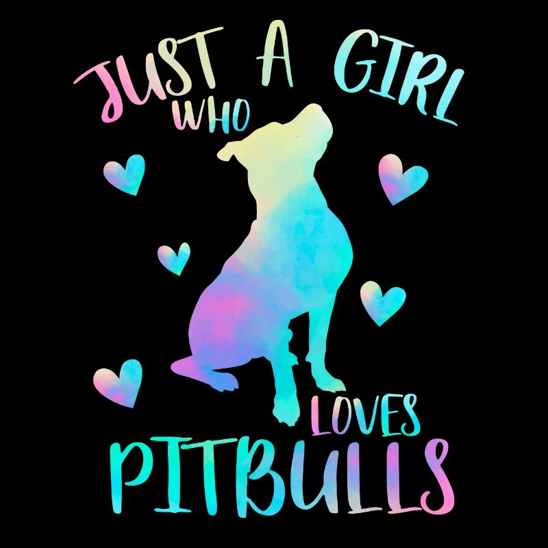 Nur ein Mädchen, das Pitbulls liebt - Pitbull