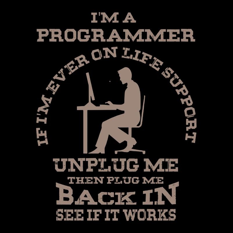 Je suis un programmeur - programme informatique drôle
